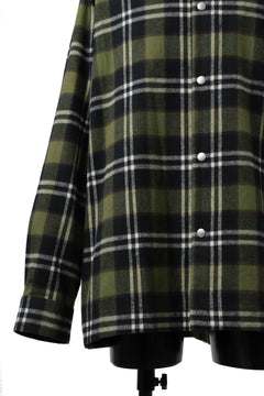 Load image into Gallery viewer, A.F ARTEFACT OVERSIZED CHECK SHIRT (KHAKI)