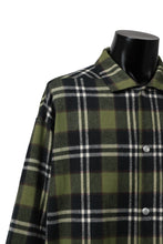 画像をギャラリービューアに読み込む, A.F ARTEFACT OVERSIZED CHECK SHIRT (KHAKI)