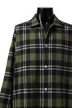 画像をギャラリービューアに読み込む, A.F ARTEFACT OVERSIZED CHECK SHIRT (KHAKI)