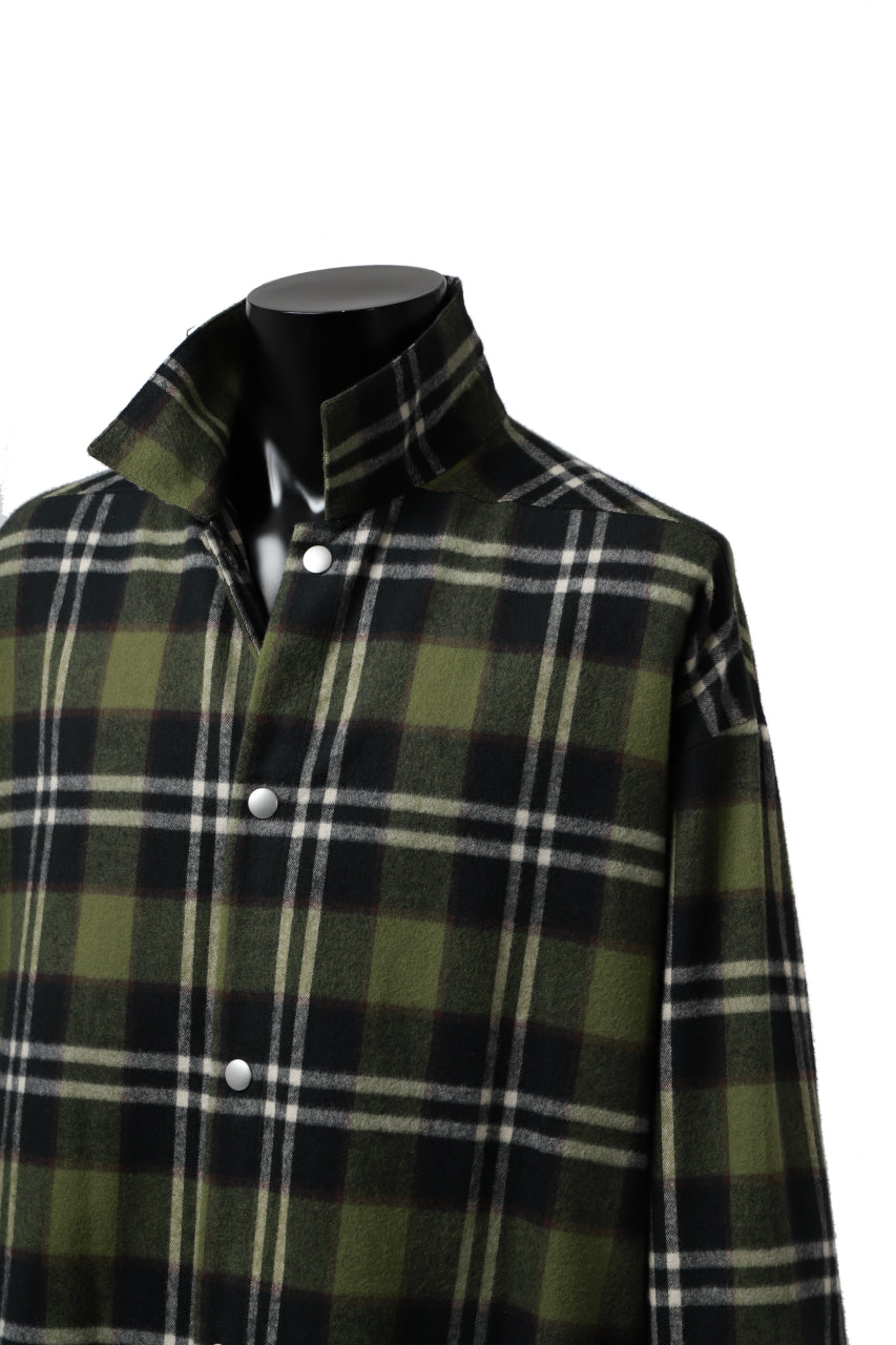 A.F ARTEFACT OVERSIZED CHECK SHIRT (KHAKI)