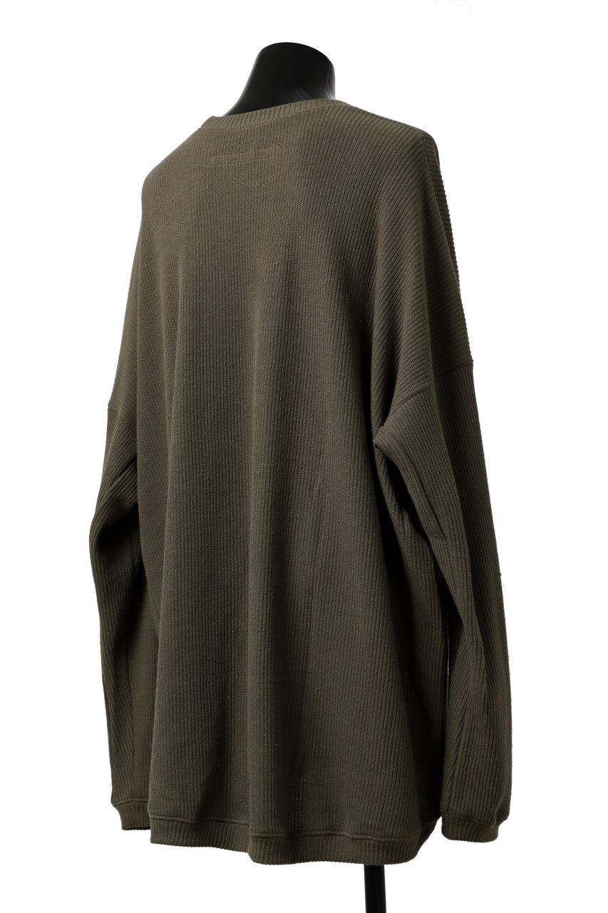 Load image into Gallery viewer, A.F ARTEFACT OVERSIZED KNIT PULLOVER TOP (KHAKI)