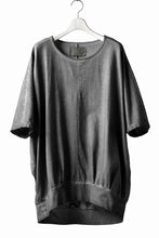 画像をギャラリービューアに読み込む, N/07 OVERFIT DOLMAN T-SHIRT / DYED JERSEY (INK BLACK)