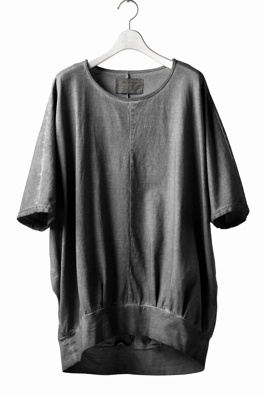 N/07 OVERFIT DOLMAN T-SHIRT / DYED JERSEY (INK BLACK)