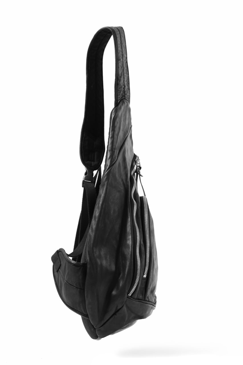 ISAMU KATAYAMA BACKLASH ONE SHOULDER BAG / Italy Shoulder Object Dyed (BLACK)