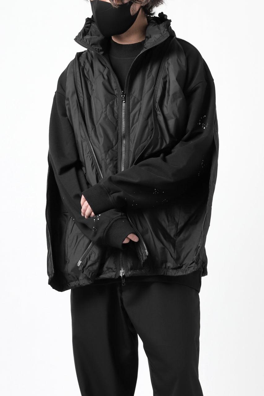 Load image into Gallery viewer, Y&#39;s BANG ON! No.117 REVERSIBLE NYLON TWILL HOODED BLOUSON (BLACK) ※