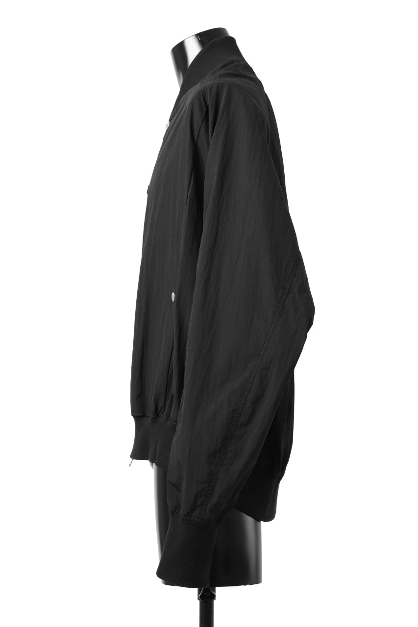 Load image into Gallery viewer, A.F ARTEFACT MA-1 BLOUSON / LIGHT WEIGHT NYLON (ALL BLACK)