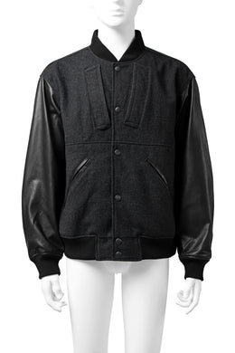 CHANGES VINTAGE REMAKE VARSITY JACKET (MULTI BLACK #B)