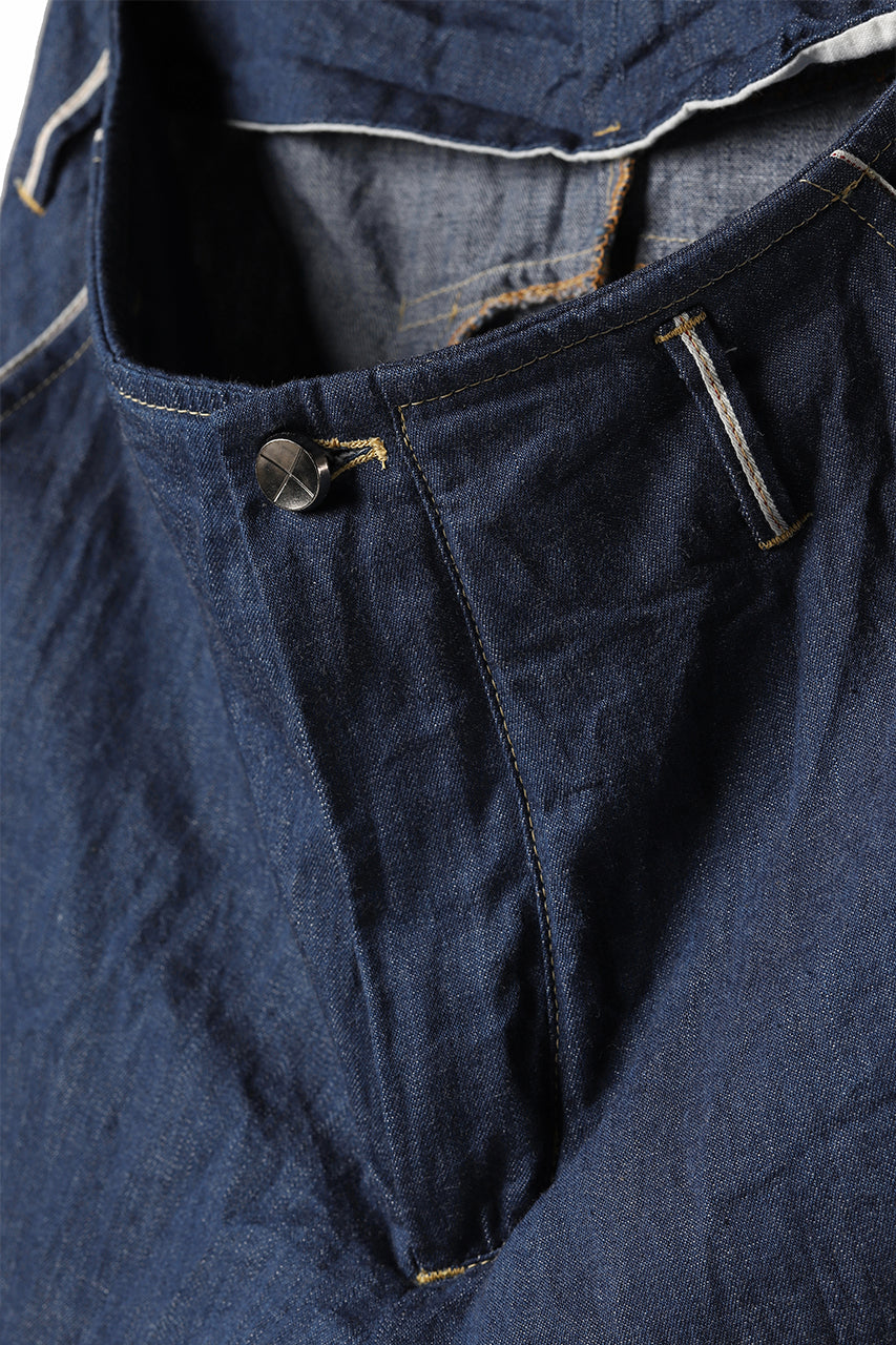 画像をギャラリービューアに読み込む, incarnation exclusive LONG DARTS CROPPED PANTS / 6.5oz SELVEDGE CHAMBRAY (INDIGO)