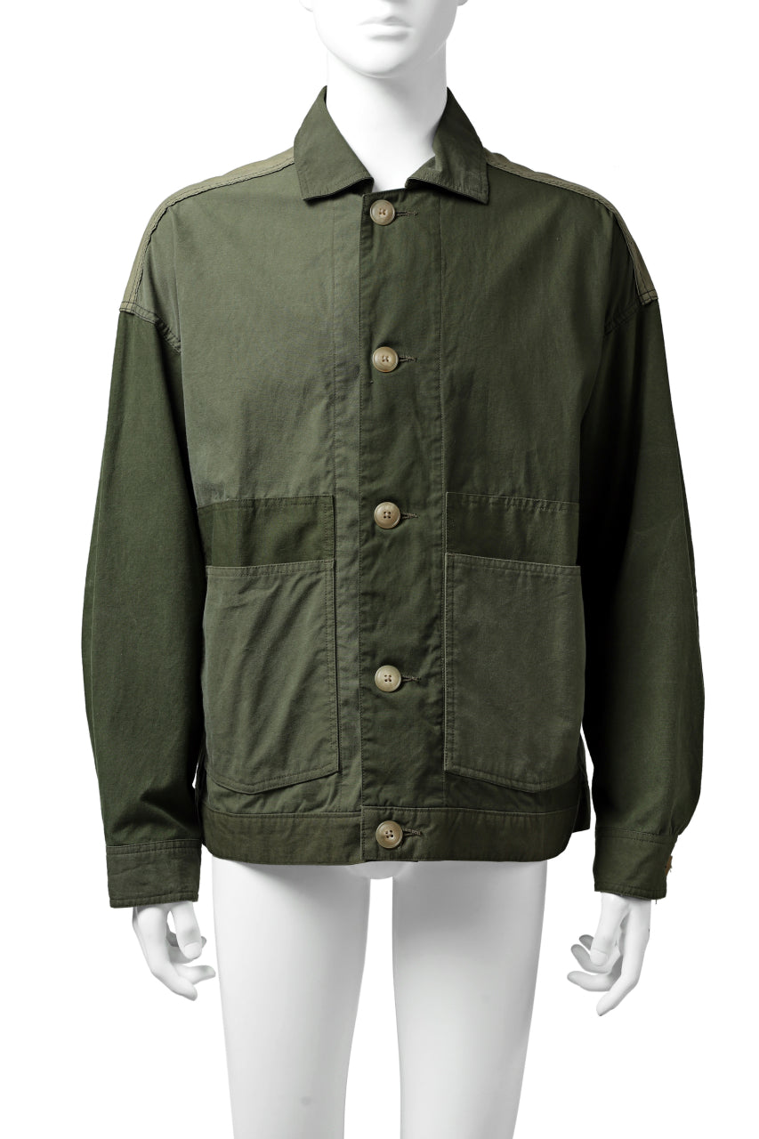 CHANGES VINTAGE REMAKE COVER ALL JACKET / US ARMY SCHLAFCOVER (KHAKI)