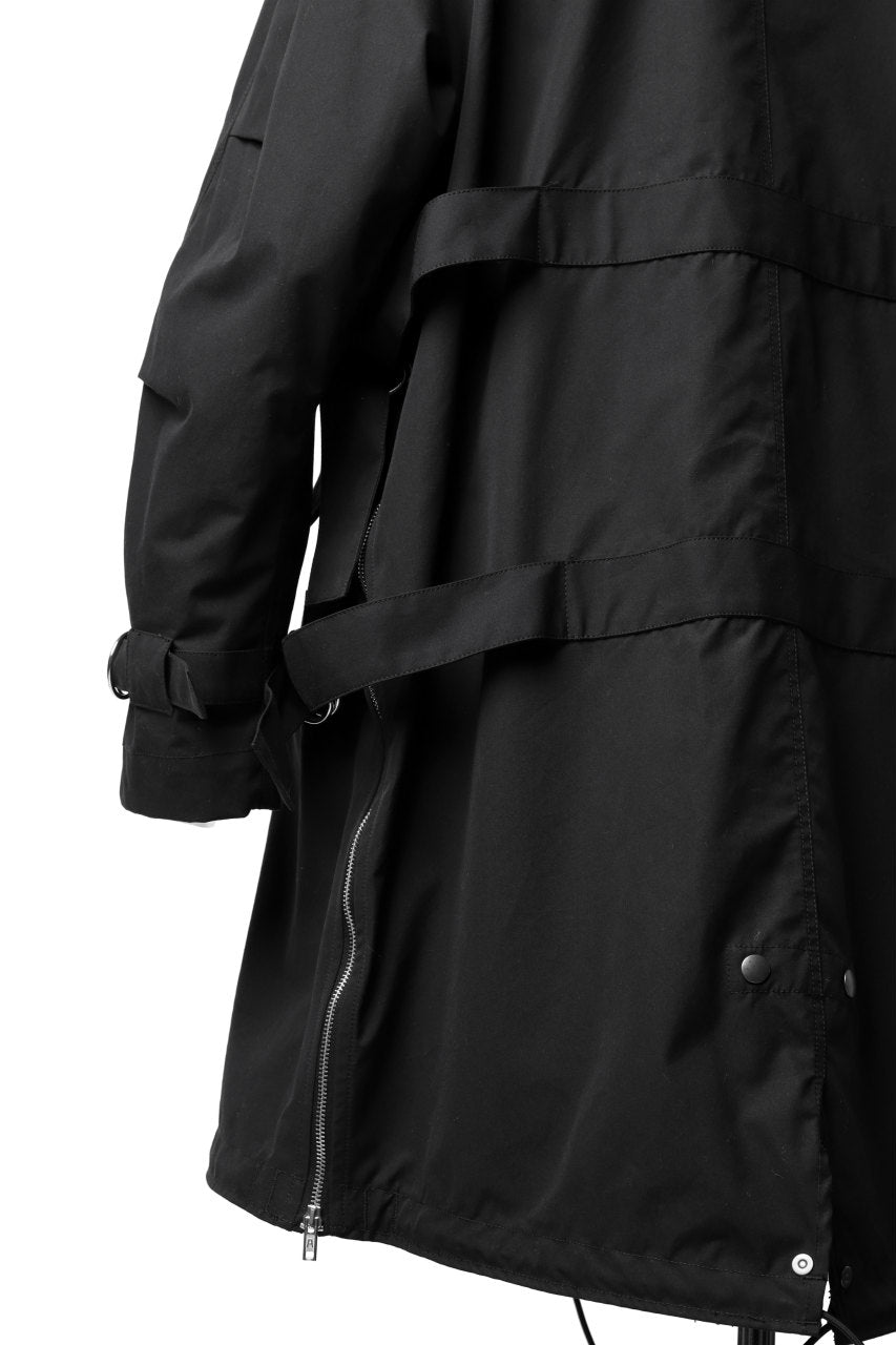 KLASICA WATER FALL MODS COAT / Ventile® UK L24 (BLACK)