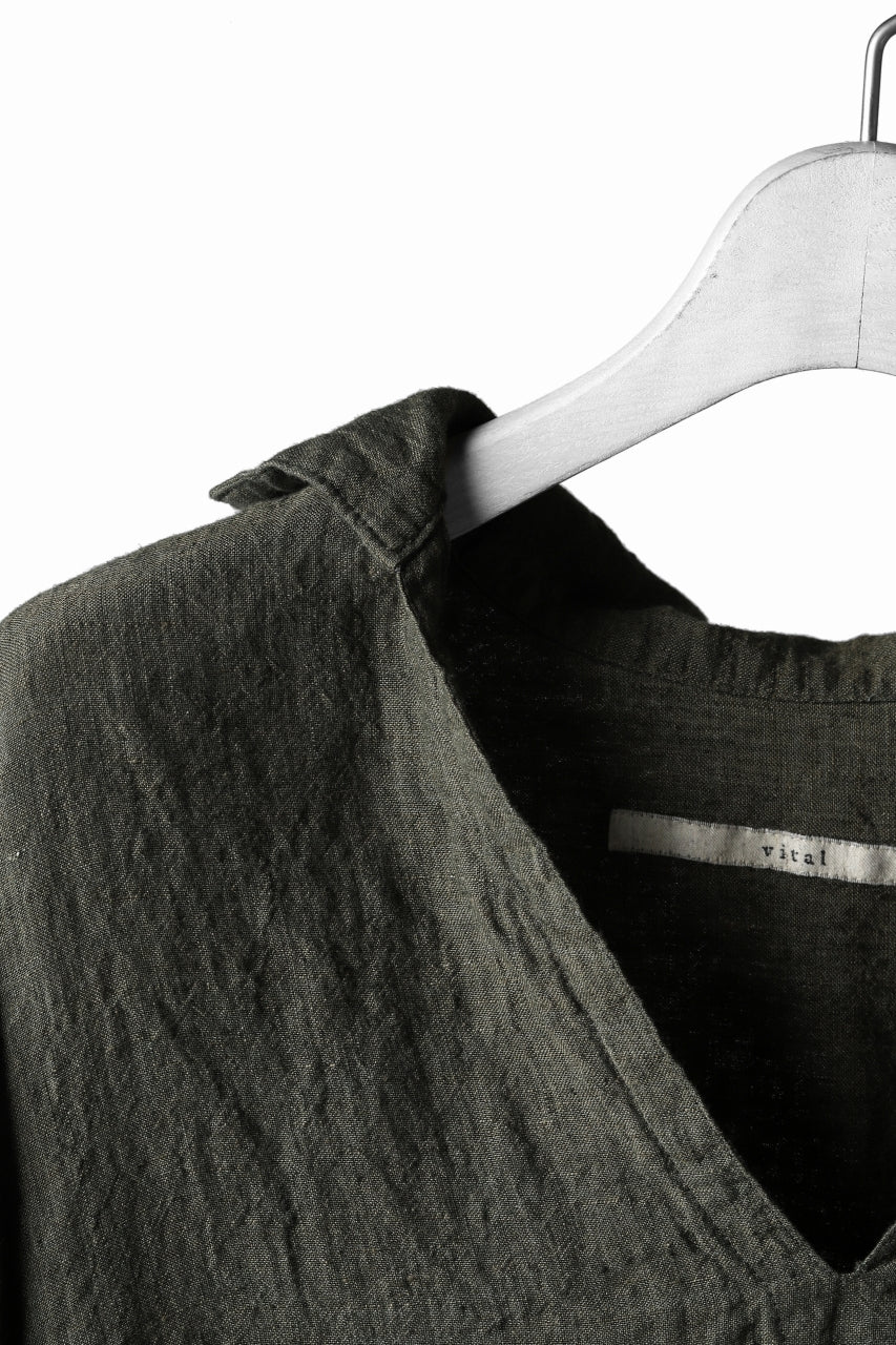 vital half collar tunica tops (organic linen exclusive)