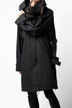 画像をギャラリービューアに読み込む, KLASICA WATER FALL MODS COAT / Ventile® UK L24 (BLACK)