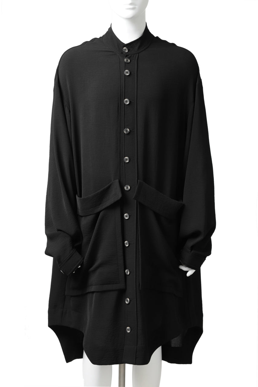 Load image into Gallery viewer, SOSNOVSKA &quot;the final&quot; FLYING DOWN SHIRT COAT (BLACK)