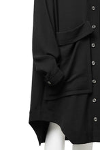 Load image into Gallery viewer, SOSNOVSKA &quot;the final&quot; FLYING DOWN SHIRT COAT (BLACK)