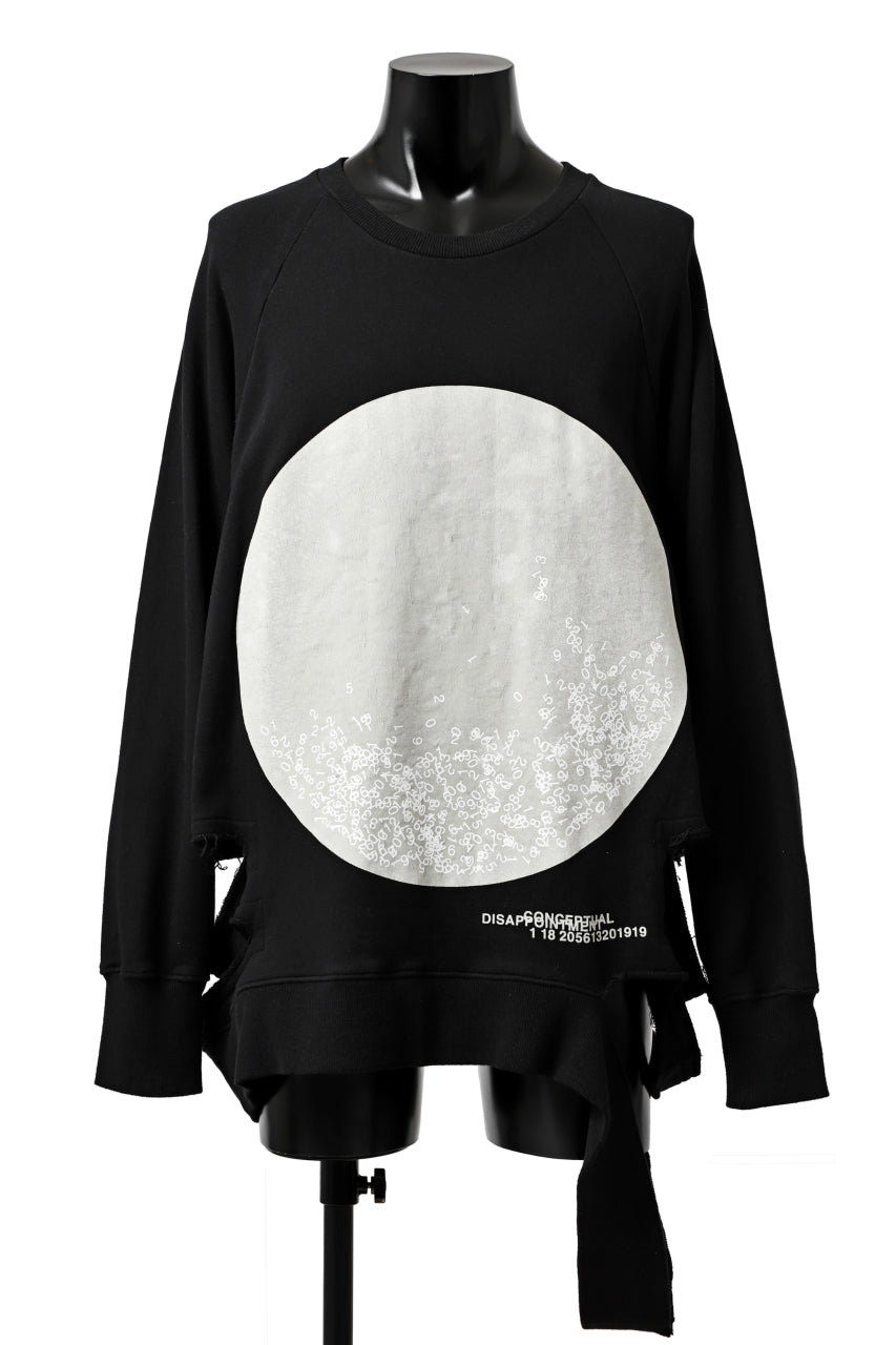 A.F ARTEFACT GRUNGE SWEATER TOPS / PRINTED (BLACK)