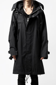 画像をギャラリービューアに読み込む, KLASICA WATER FALL MODS COAT / Ventile® UK L24 (BLACK)