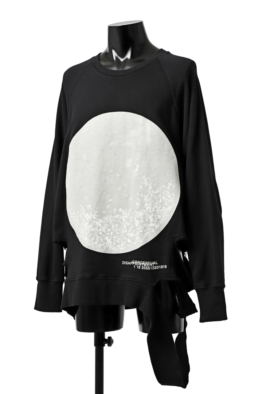 A.F ARTEFACT GRUNGE SWEATER TOPS / PRINTED (BLACK)