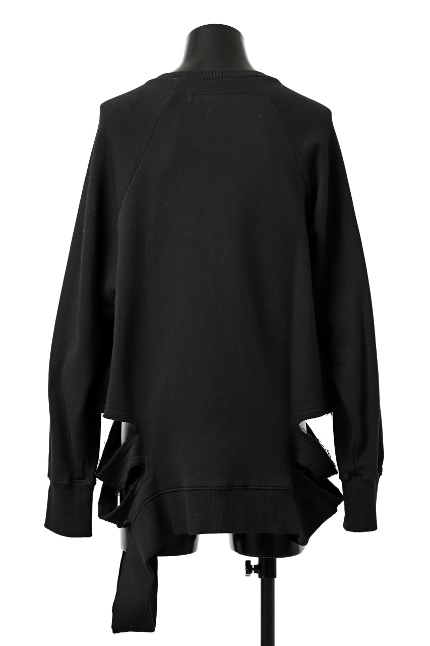 Load image into Gallery viewer, A.F ARTEFACT GRUNGE SWEATER TOPS / PRINTED (BLACK)