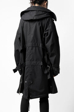 画像をギャラリービューアに読み込む, KLASICA WATER FALL MODS COAT / Ventile® UK L24 (BLACK)