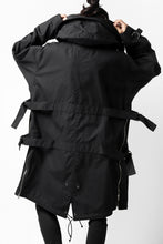 画像をギャラリービューアに読み込む, KLASICA WATER FALL MODS COAT / Ventile® UK L24 (BLACK)