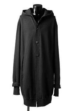 Load image into Gallery viewer, Nostra Santissima STRETCH SWEAT HOODED COAT (BLACK)