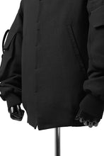 画像をギャラリービューアに読み込む, SOSNOVSKA exclusive WIDE PATCH POCKET BOMBER JACKET (BLACK)