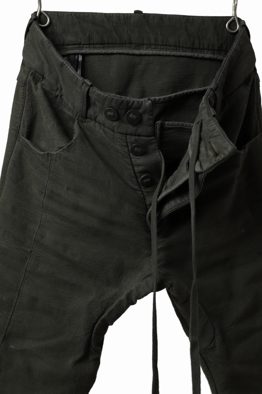 Load image into Gallery viewer, BORIS BIDJAN SABERI TIGHT FIT PANTS / VINYL COATED &amp; HAND TREATED &amp; BODY MOLDED &quot;P13.TF-FIF10003&quot; (WEHR GRÜN)