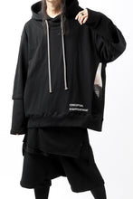 画像をギャラリービューアに読み込む, A.F ARTEFACT &quot;Trunk-Show&quot; BEHIND DOCKING LAYERED TEE HOODIE (BLACK)