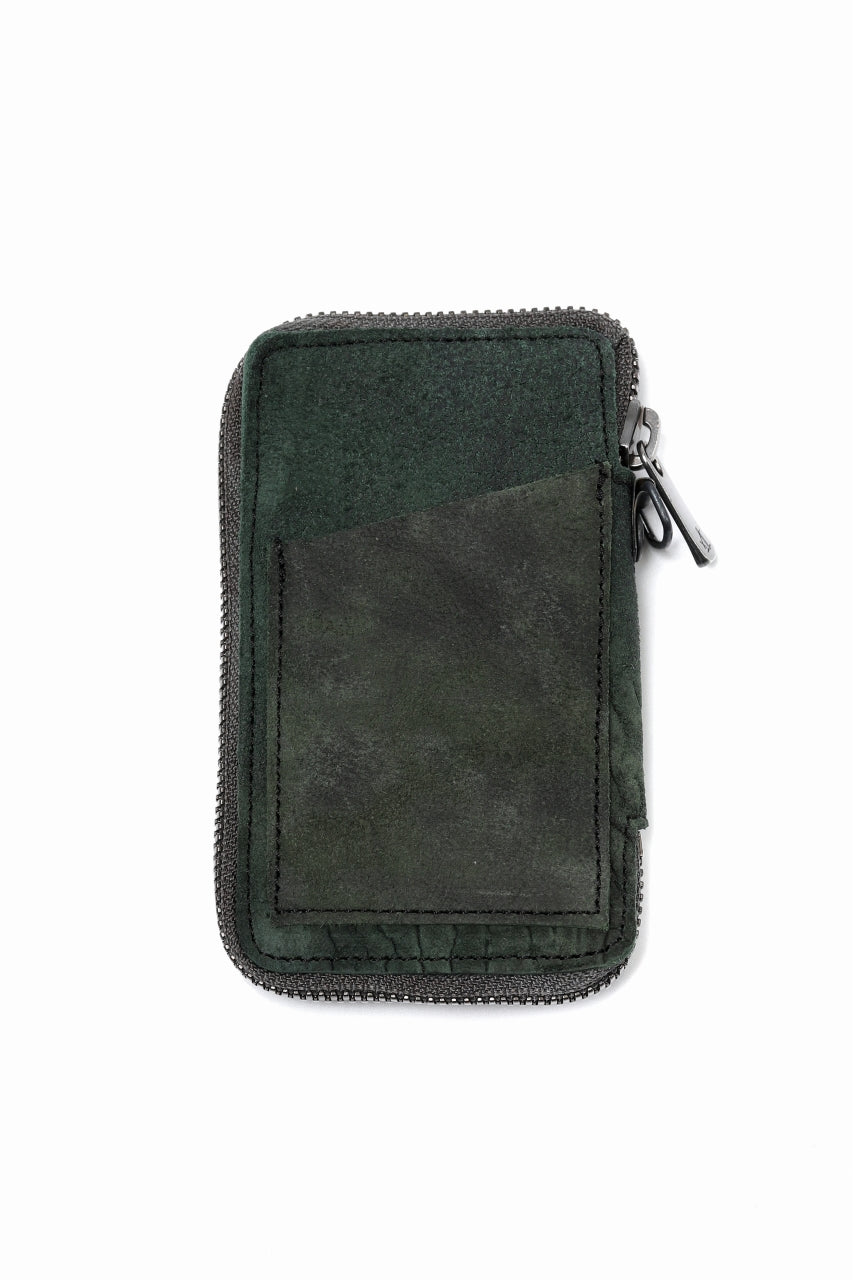 Load image into Gallery viewer, Portaille &quot;Limited Made&quot; ZIP KEY CASE / REVERSED CULATTA (DARK GREEN)