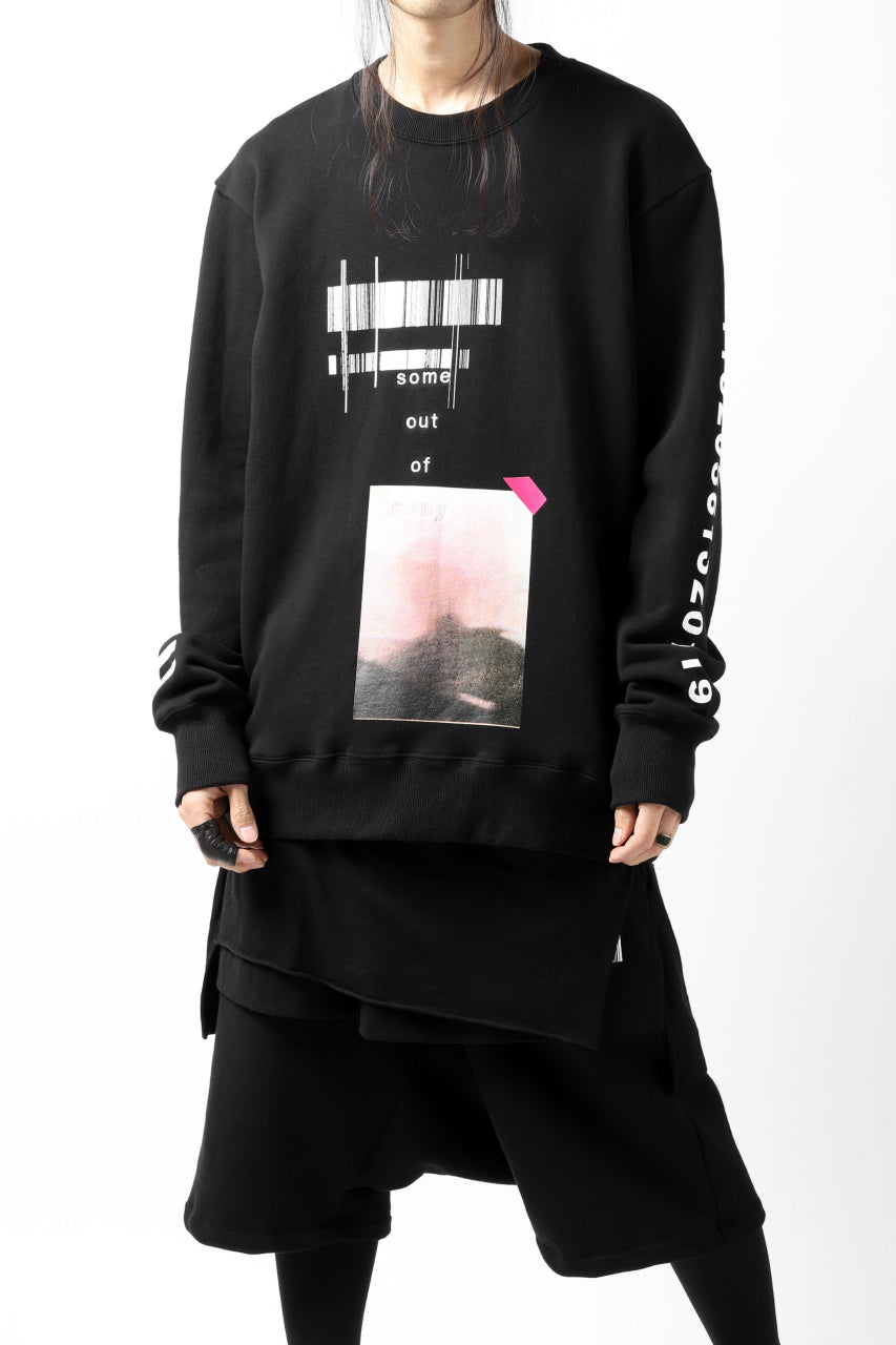 A.F ARTEFACT "NUMBERS" SWEATER TOPS (BLACK)