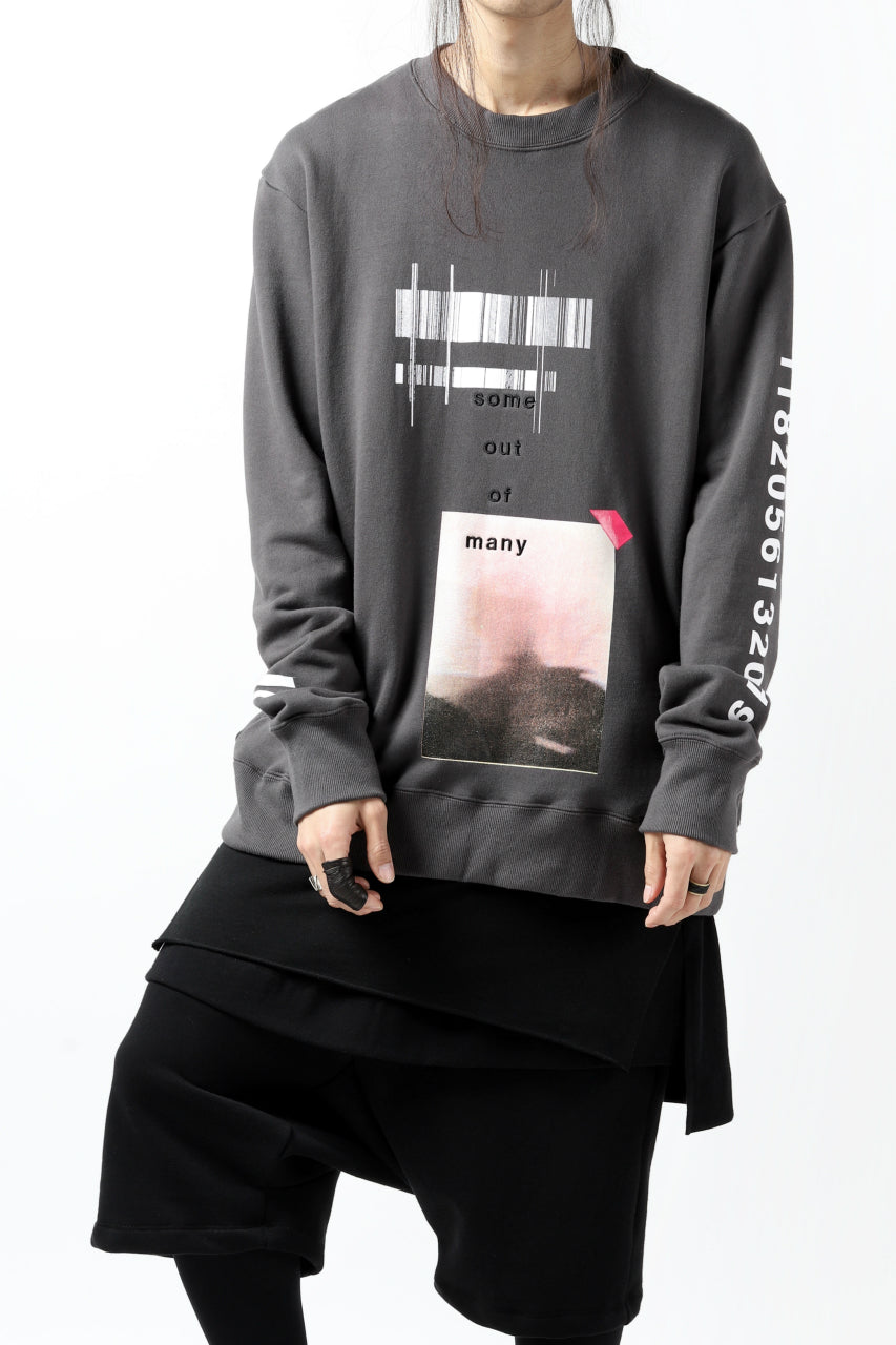 画像をギャラリービューアに読み込む, A.F ARTEFACT &quot;NUMBERS&quot; SWEATER TOPS (GREY)