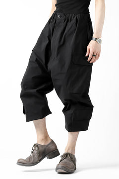Load image into Gallery viewer, ISAMU KATAYAMA BACKLASH LOWCROTCH FIELD PANTS / STRETCH TYPEWRITER CLOTH (BLACK)