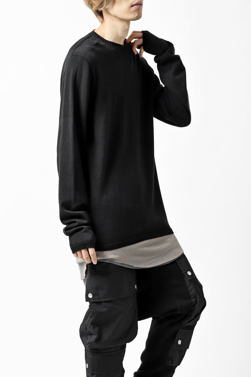 ニット/セーターA.F.ARTEFACT Crew Neck Knit Pullover - www