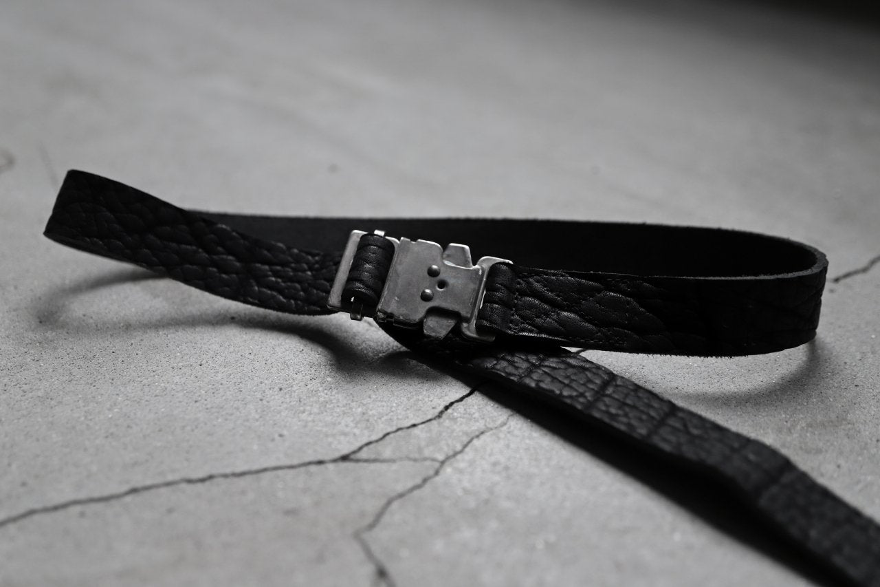 ierib detachable buckle safety belt / one piece rough bull (BLACK)