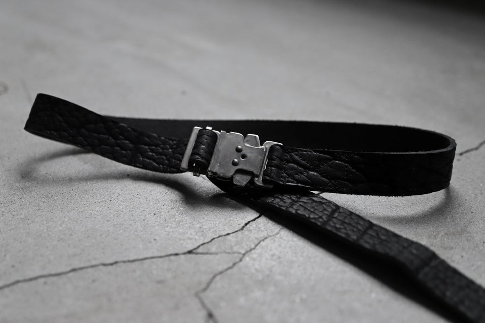 画像をギャラリービューアに読み込む, ierib detachable buckle belt / rough bull onepiece (BLACK)