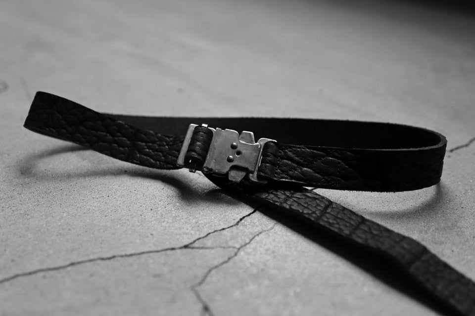 画像をギャラリービューアに読み込む, ierib detachable buckle belt / one-piece rough bull  (BLACK)