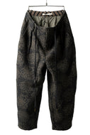 Aleksandr Manamis Loose Cropped Pant  / Jacquard Black Brown