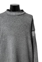 画像をギャラリービューアに読み込む, ISAMU KATAYAMA BACKLASH LOOSEY KNIT PULLOVER / PIGMENT PRINTED (BLACK)