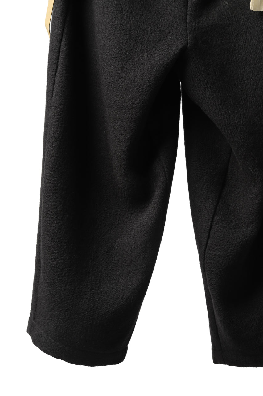 Aleksandr Manamis Slit Cropped Pant with Suspender (BLACK)