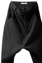 Load image into Gallery viewer, Nostra Santissima LOW CROTCH WOOLEN PANTS (BLACK)