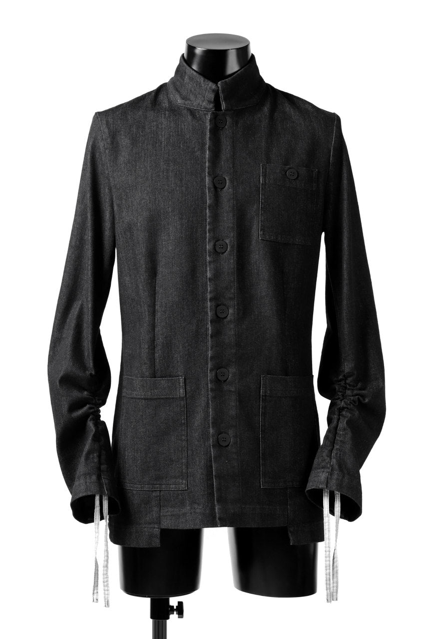 Load image into Gallery viewer, PAL OFFNER CLEAN JACKET / STRETCH DENIM (BLACK)