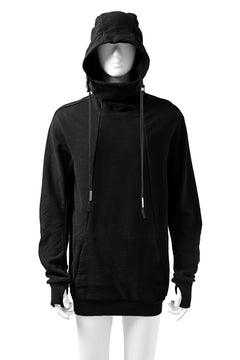 Load image into Gallery viewer, BORIS BIDJAN SABERI HOODY PULLOVER / OBJECT DYED &quot;HOODY2-F080&quot; (BLACK)