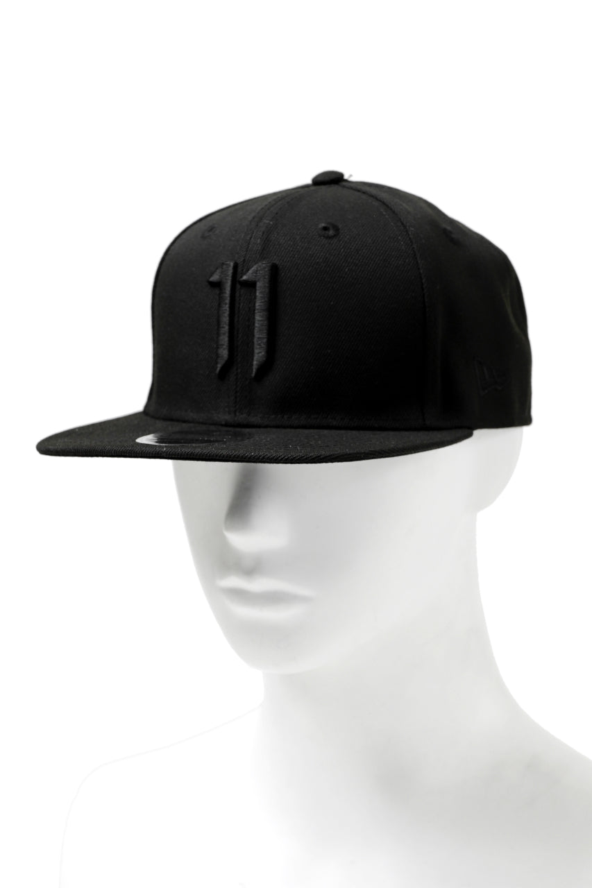 11 BY BORIS BIDJAN SABERI x NEW ERA 9 FIFTY CAP "11 LOGO / EMBRO" (BLACK x BLACK)