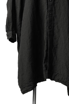 画像をギャラリービューアに読み込む, _vital exclusive stand collar relax long shirt (BLACK)