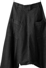 Load image into Gallery viewer, PAL OFFNER HANG LOOSE TROUSERS / STRETCH DENIM (BLACK)