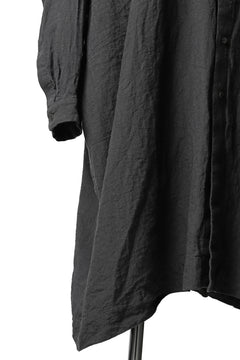 Load image into Gallery viewer, _vital exclusive stand collar relax long shirt (DARK GREY)