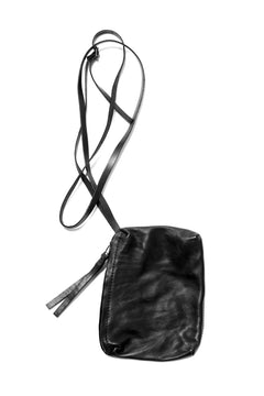 Load image into Gallery viewer, PAL OFFNER MEDIUM PURSE POUCH / SOFT CALF LEATHER (BLACK)