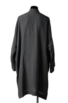 Load image into Gallery viewer, _vital exclusive stand collar relax long shirt (DARK GREY)