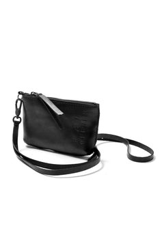 Load image into Gallery viewer, PAL OFFNER KEY BAG with STRAP / CALF LEATHER (BLACK)