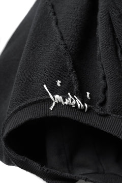 画像をギャラリービューアに読み込む, A.F ARTEFACT &quot;FRAYED&quot; DAMAGE LOOSEY SWEATER TOPS *EMBROIDERED(BLACK)